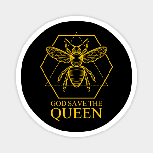 God Save The Queen Beekeeper Bees Apiculture Magnet